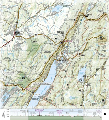 National Geographic 1508 AT Delaware Water Gap to Schaghticoke Mtn (map 08) digital map