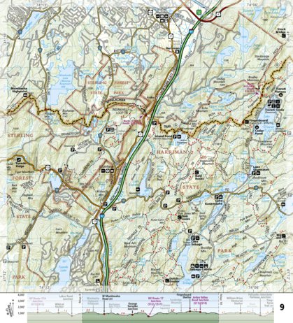 National Geographic 1508 AT Delaware Water Gap to Schaghticoke Mtn (map 09) digital map