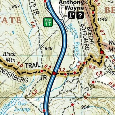 National Geographic 1508 AT Delaware Water Gap to Schaghticoke Mtn (map 10) digital map