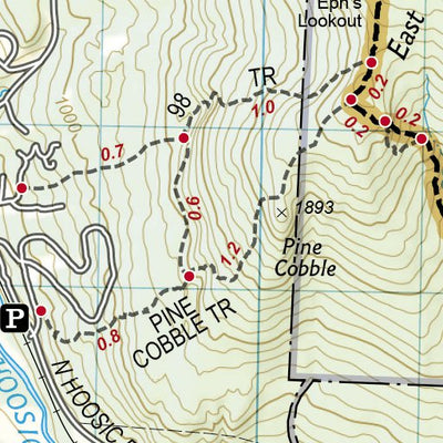 National Geographic 1510 AT East Mountain to Hanover (map 01) digital map