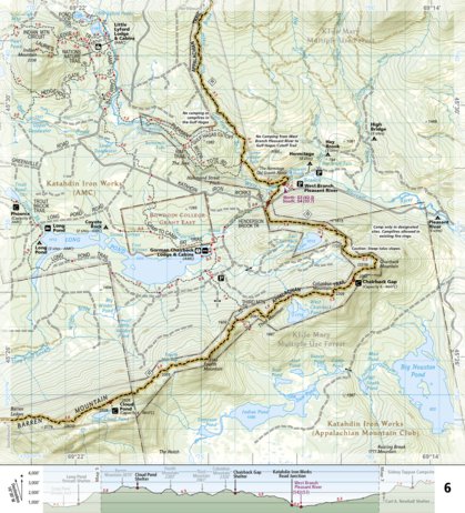 National Geographic 1513 AT Pleasant Pond to Katahdin (map 06) digital map