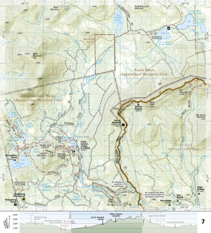 National Geographic 1513 AT Pleasant Pond to Katahdin (map 07) digital map