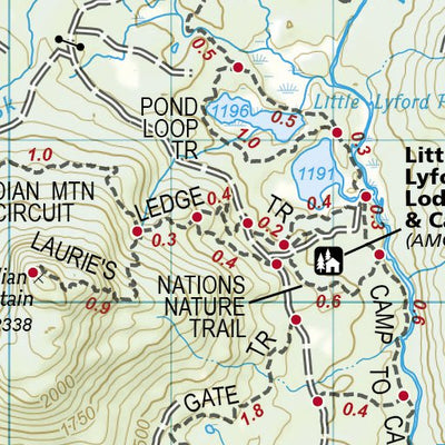 National Geographic 1513 AT Pleasant Pond to Katahdin (map 07) digital map