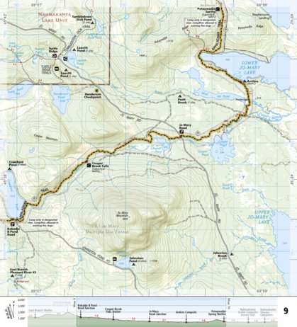 National Geographic 1513 AT Pleasant Pond to Katahdin (map 09) digital map