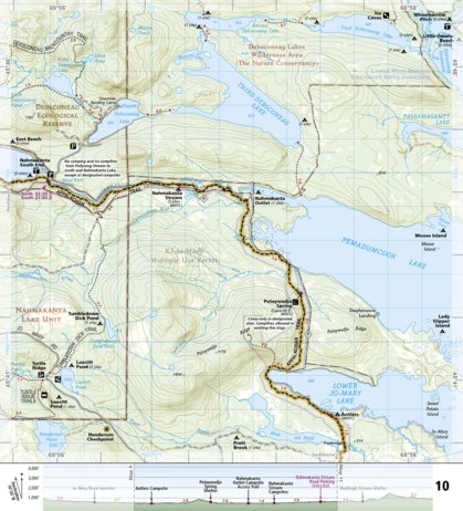 National Geographic 1513 AT Pleasant Pond to Katahdin (map 10) digital map