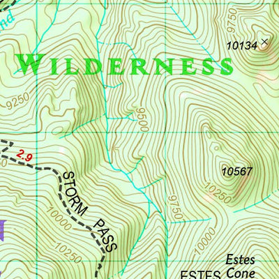 National Geographic 1701 Rocky Day Hikes (map 08) digital map