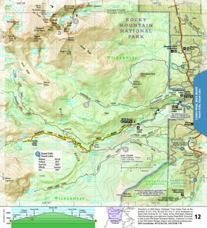 National Geographic 1701 Rocky Day Hikes (map 12) digital map
