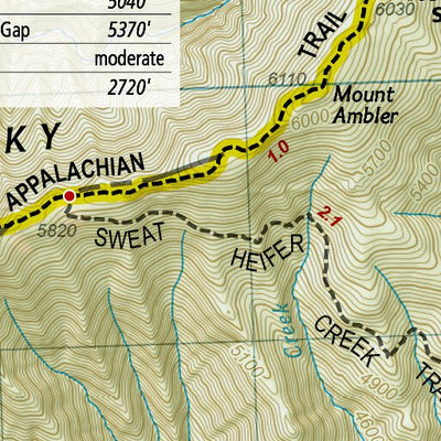 National Geographic 1702 Smokies Day Hikes (map 07) digital map