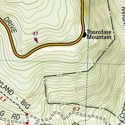 National Geographic 1703 Shenandoah Day Hikes (map 08) digital map