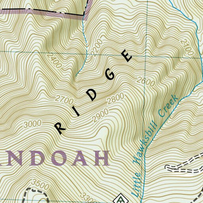 National Geographic 1703 Shenandoah Day Hikes (map 10) digital map