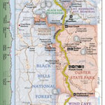 National Geographic 1707 Black Hills Day Hikes (map 02a) digital map