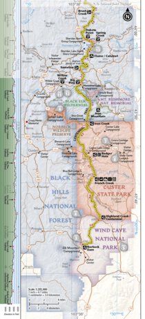 National Geographic 1707 Black Hills Day Hikes (map 02a) digital map