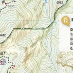 National Geographic 1707 Black Hills Day Hikes (map 10) digital map