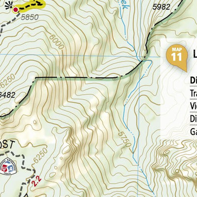 National Geographic 1707 Black Hills Day Hikes (map 12) digital map
