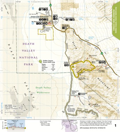 National Geographic 1709 Death Valley Day Hikes (map 01) digital map
