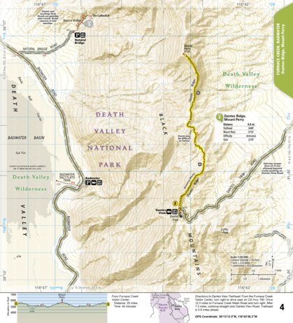 National Geographic 1709 Death Valley Day Hikes (map 04) digital map