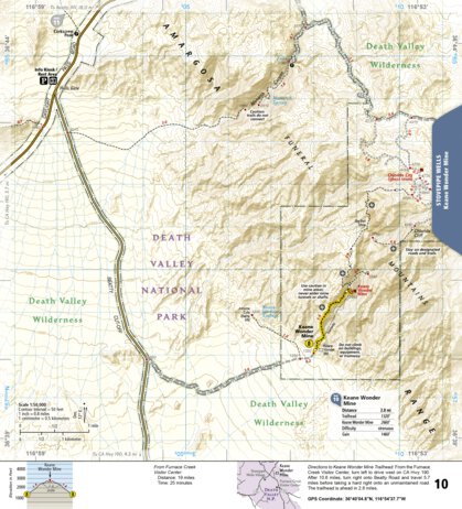 National Geographic 1709 Death Valley Day Hikes (map 10) digital map