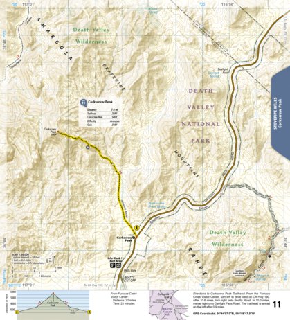 National Geographic 1709 Death Valley Day Hikes (map 11) digital map