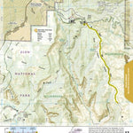 National Geographic 1712 Zion Day Hikes (map 13) digital map