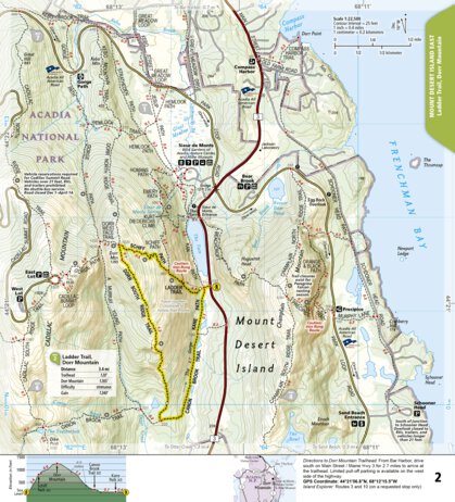National Geographic 1714 Acadia Hikes (map 02) digital map
