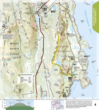 National Geographic 1714 Acadia Hikes (map 04) digital map