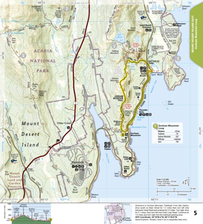 National Geographic 1714 Acadia Hikes (map 05) digital map