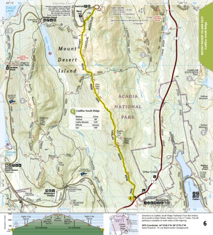 National Geographic 1714 Acadia Hikes (map 06) digital map