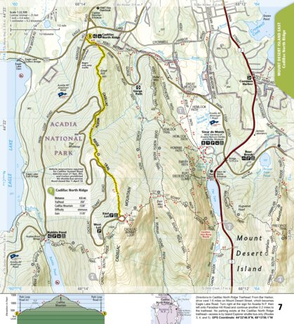 National Geographic 1714 Acadia Hikes (map 07) digital map