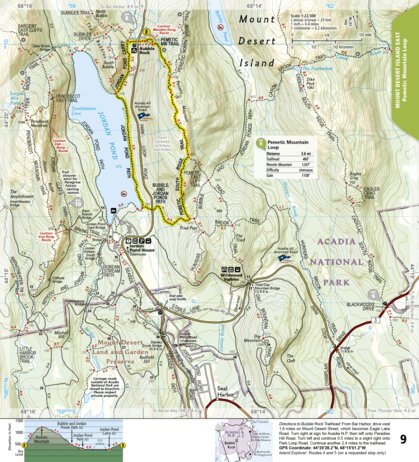 National Geographic 1714 Acadia Hikes (map 09) digital map