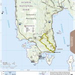 National Geographic 1714 Acadia Hikes (map 16) digital map