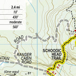 National Geographic 1714 Acadia Hikes (map 16) digital map