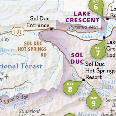 National Geographic 1716 Olympic Day Hikes (map 00) digital map