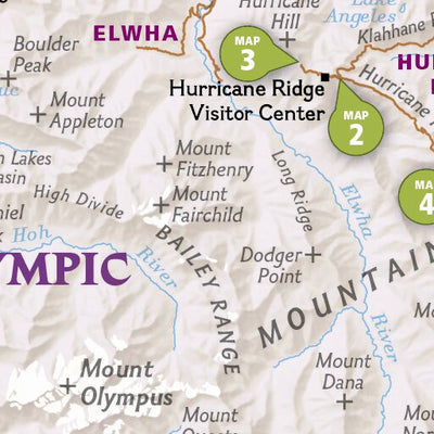 National Geographic 1716 Olympic Day Hikes (map 00) digital map