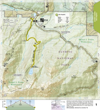 National Geographic 1716 Olympic Day Hikes (map 01) digital map
