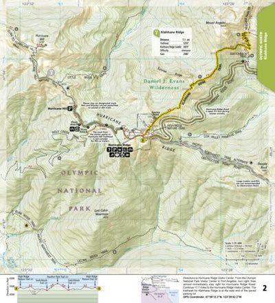 National Geographic 1716 Olympic Day Hikes (map 02) digital map