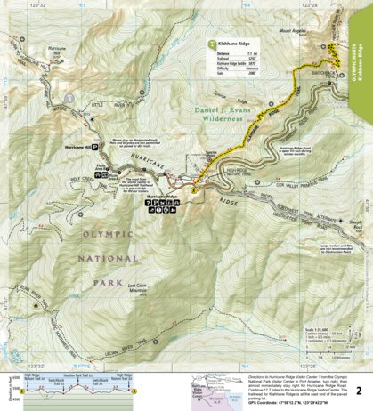 National Geographic 1716 Olympic Day Hikes (map 02) digital map