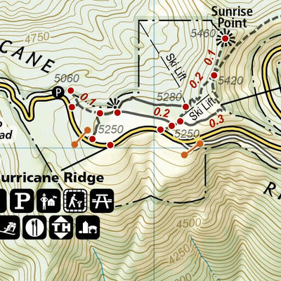 National Geographic 1716 Olympic Day Hikes (map 03) digital map