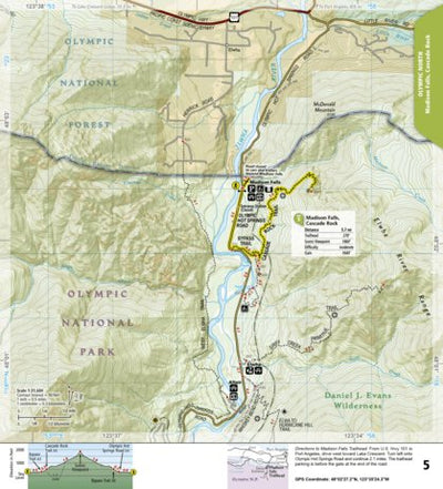 National Geographic 1716 Olympic Day Hikes (map 05) digital map