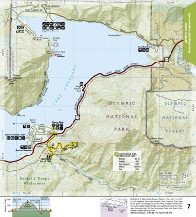 National Geographic 1716 Olympic Day Hikes (map 07) digital map