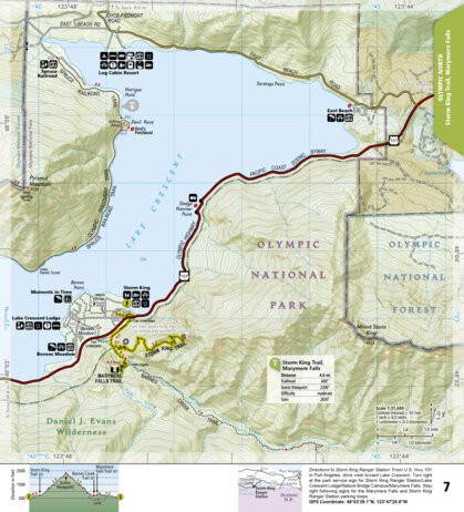 National Geographic 1716 Olympic Day Hikes (map 07) digital map