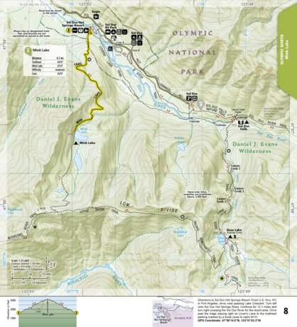 National Geographic 1716 Olympic Day Hikes (map 08) digital map