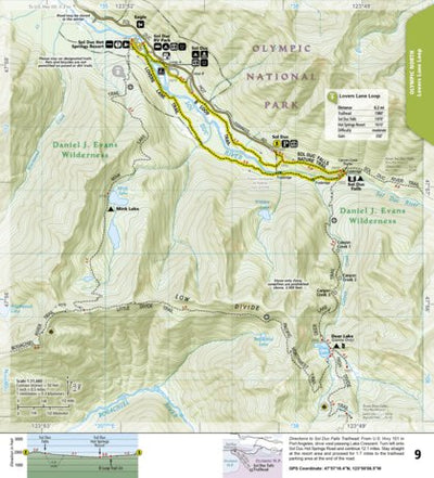National Geographic 1716 Olympic Day Hikes (map 09) digital map