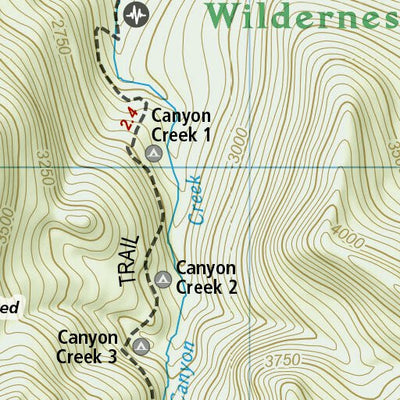 National Geographic 1716 Olympic Day Hikes (map 09) digital map