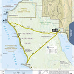 National Geographic 1716 Olympic Day Hikes (map 11) digital map