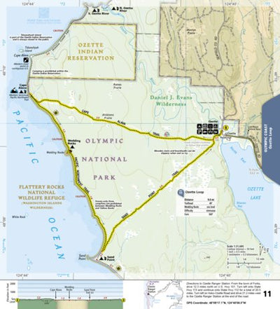 National Geographic 1716 Olympic Day Hikes (map 11) digital map