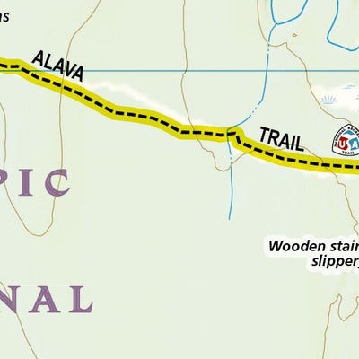 National Geographic 1716 Olympic Day Hikes (map 11) digital map