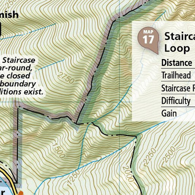 National Geographic 1716 Olympic Day Hikes (map 17) digital map