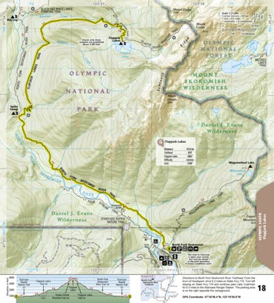 National Geographic 1716 Olympic Day Hikes (map 18) digital map