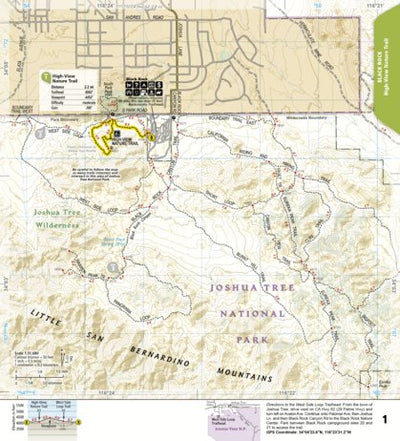 National Geographic 1717 Joshua Tree Day HIkes (map 01) digital map