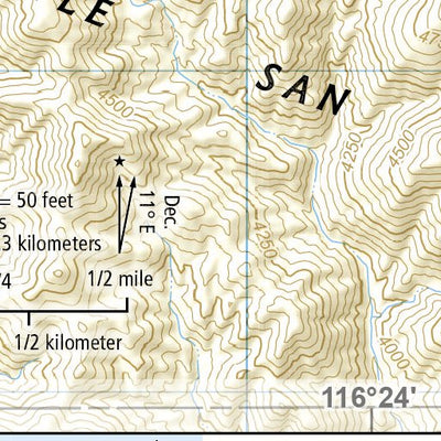 National Geographic 1717 Joshua Tree Day HIkes (map 01) digital map
